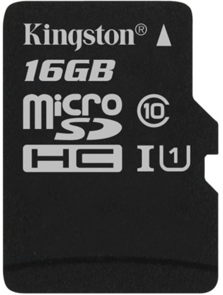 Карта памяти KINGSTON microSDHC 16Gb Canvas Select U1 (R80/W10) no ad