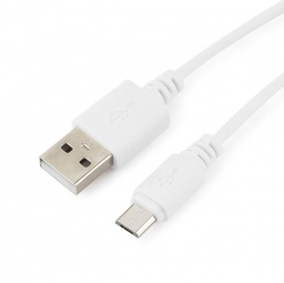 [000244] Кабель USB 2.0 (AM/Miсro 5 pin) 1,0м, белый, ОЕМ, Q500 [7224]