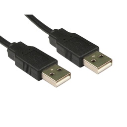 [008326] Кабель USB 2.0 AM/AM, 1.5m, black