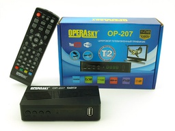 [008661] Цифровой ТВ приёмник T2 OperaSky OP-507, 12В, дисплей
