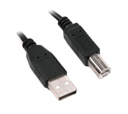 [008841] Кабель Maxxter USB2.0 AM/BM 3м., Black [U-AMBM-10]