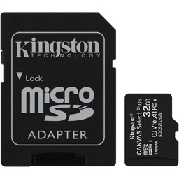 [009841] Карта пам'яті MicroSDHC 32GB UHS-I Class 10 Kingston Canvas Select Plus R100MB/s + SD-адаптер [SDCS2/32GB]