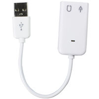 Звуковая карта USB 8(7.1) каналов 3D белая (USB-SOUND7-WHITE)