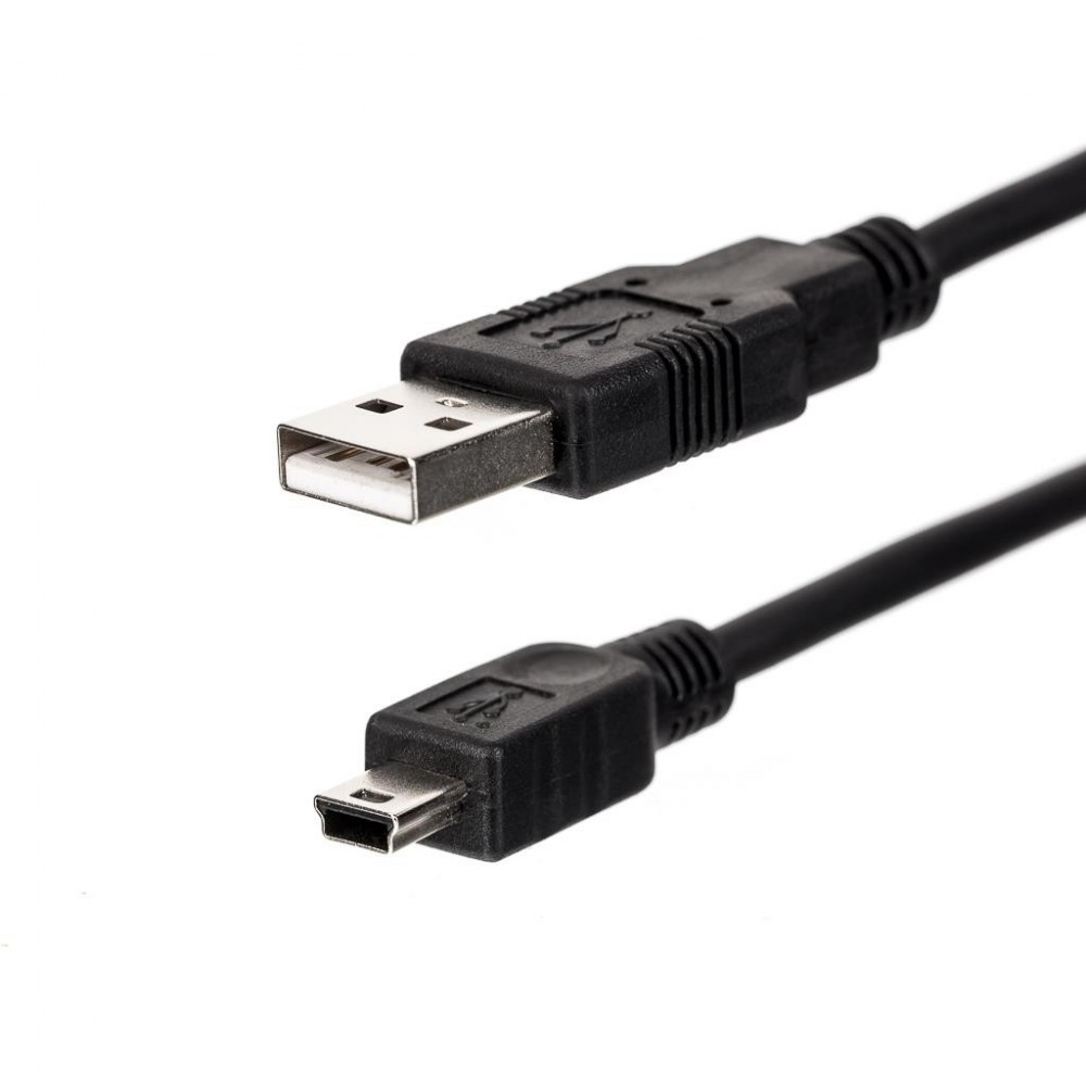 Кабель USB 2.0 (AM/Mini 5 pin) 1m, черный [5728]