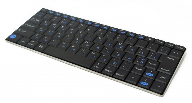 Клавиатура беспроводная Gembird KB-P6-BT-UA, Phoenix series, slim, Bluetooth, black, UKR [KB-P6-BT-UA]