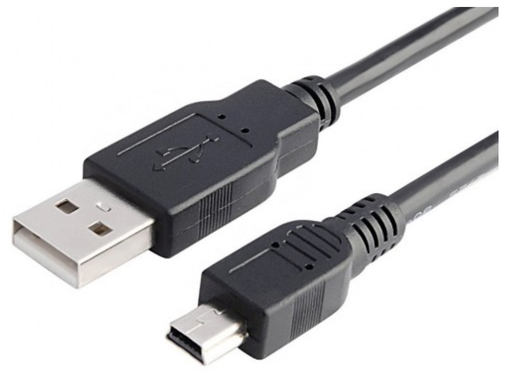 Кабель USB 2.0 (AM/Mini 5 pin) 1,0м, черный [5728]