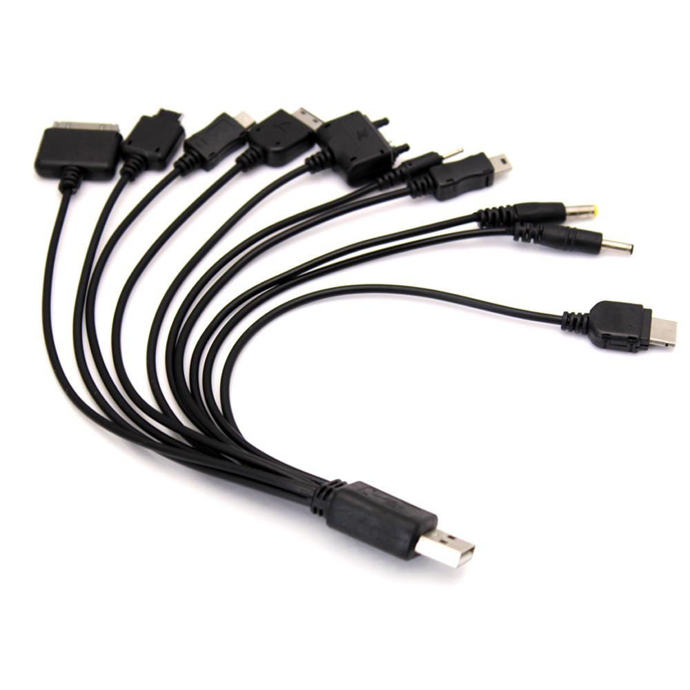 USB кабель с переходниками 10 в 1, ОЕМ Q500 [2573]