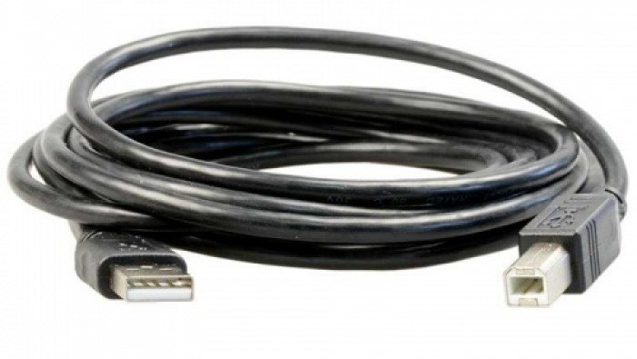 Кабель USB 2.0 AM/BM, 1.5m, 1 феррит, черный, Пакет Q500 [2110]