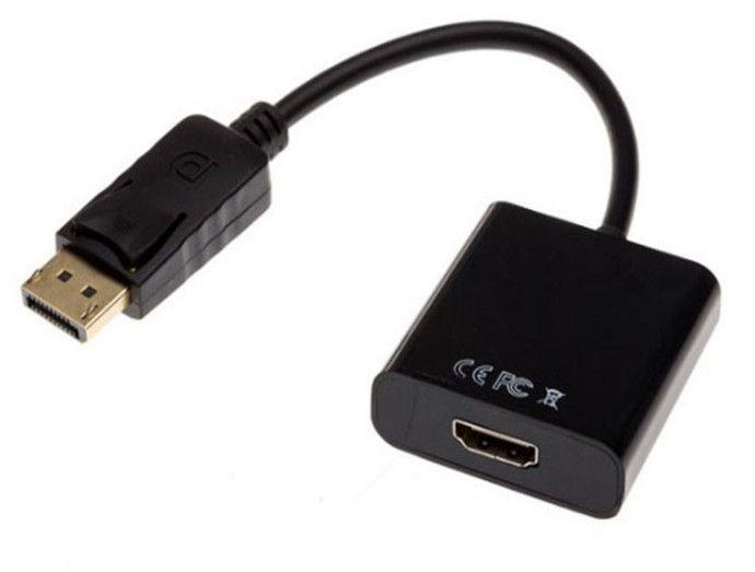 Конвертер Display Port (папа) на HDMI(мама) 30cm, Black, 4K/2K [8628]