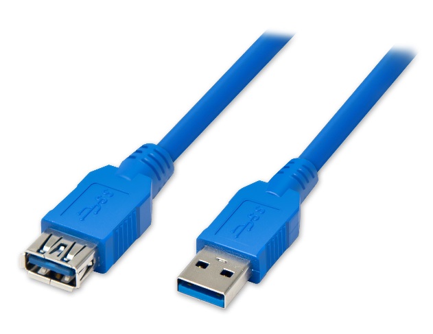 Удлинитель USB 3.0 AM/AF, 3.0m, 2 фильтра, Blue [326]