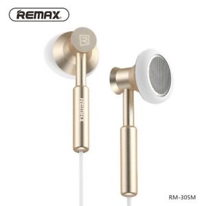 Наушники Remax RM-305M, 9.2мм, 3mW, Вкладыши, Gold [RM-305M]