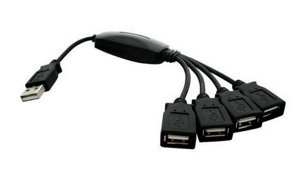 Хаб USB 2.0 4 порта (гидра)