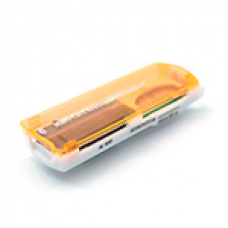 Кардридер универсальный 4в1 MERLION CRD-7OR TF/Micro SD, USB2.0, Orange, OEM [CRD-7OR]