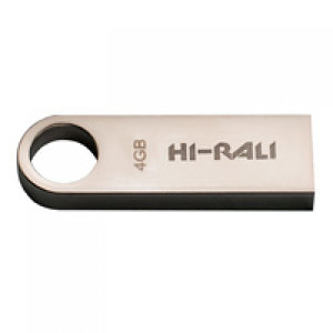 Флешка 4GB Hi-Rali Shuttle series Silver [HI-4GBSHSL]