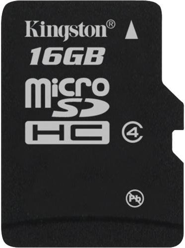 Карта памяти Kingston microSD 16 GB Class 4 [SDC4/16GBSP]