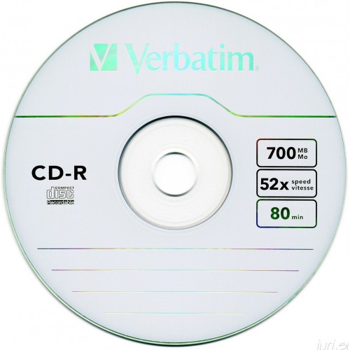 Диск CD-R Verbatim 700Mb 52x Wrap-box Extra (43787)