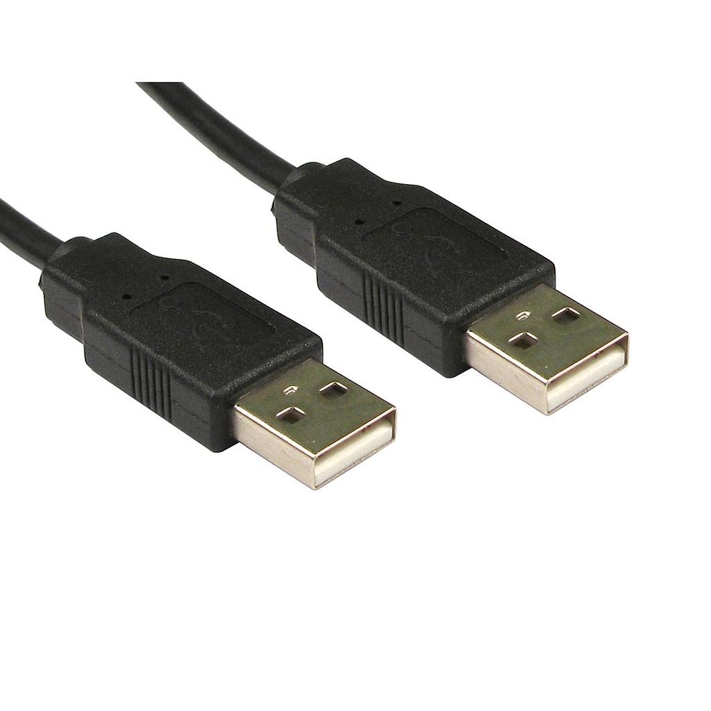 Кабель USB 2.0 AM/AM, 1.5m, black