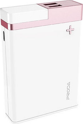 Универсальная мобильная батарея Proda 12000 mAh Crave PPL-20 розовый