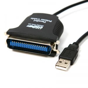 Адаптер Dynamode USB 2.0 A Male - LPT Bitronics 36-pin Male кабель 1,8 м, чипсет CH340, Win 10/8 [USB2.0-to-Parallel]
