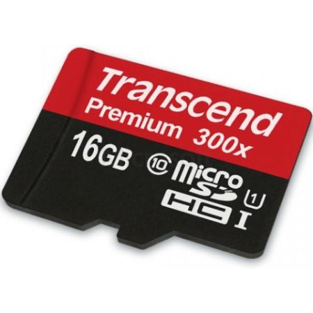 Карта памяти Transcend microSDHC 16GB Class10 UHS-I U1 [TS16GUSDCU1]