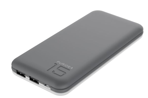 Універсальна мобільна батарея PURIDEA S3 15000mAh Li-Pol Rubber Grey &amp; White [S3-Grey White]
