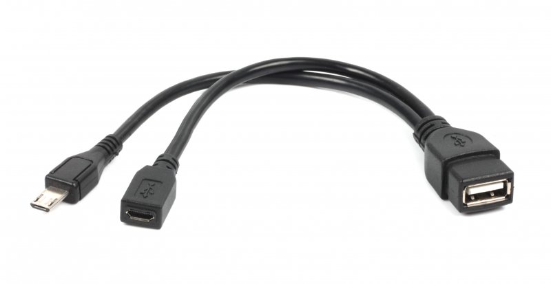 Кабель Cablexpert OTG USB2.0, A-мама/micro B-папа, 0.15 м [A-OTG-AFBM-04]