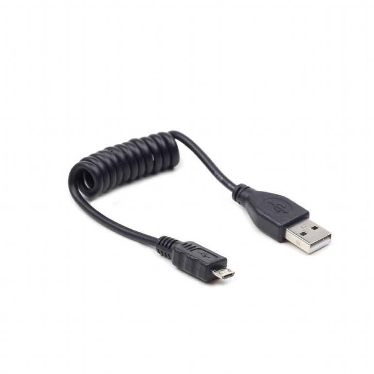 Кабель Cablexpert спиральный USB 2.0 A-папа/Micro B-папа [CC-mUSB2C-AMBM-0.6M]