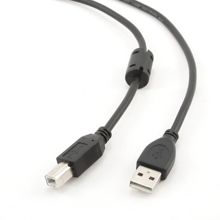 Кабель Cablexpert USB2.0 A-папа/B-папа, 3 м, феррит [CCF-USB2-AMBM-10]