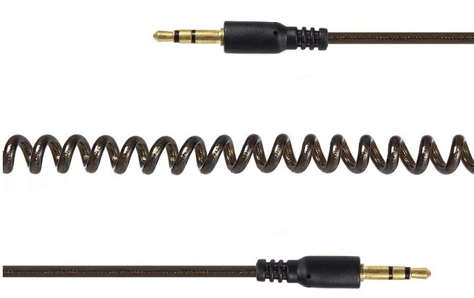 Кабель Cablexpert спиральный стерео аудио, с разъемами 3,5 мм, 1.8м [CCA-405-6]