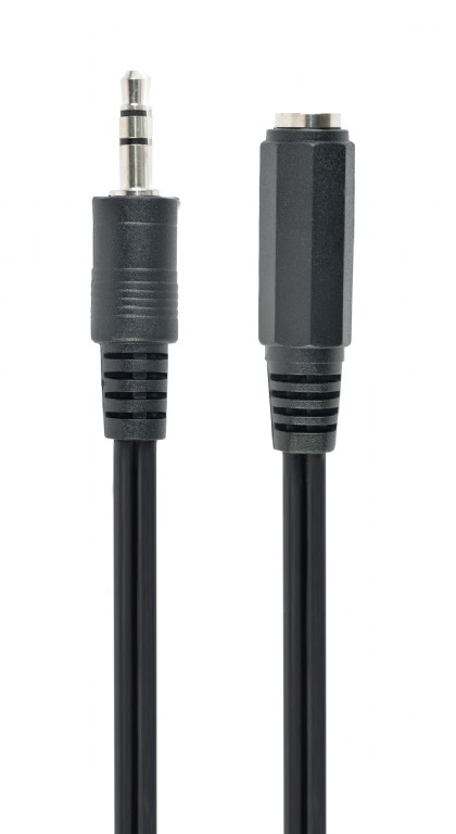 Кабель Cablexpert стерео аудио, 3.5 мм M/F 3.5мм, 2m, Black [CCA-423-2M]