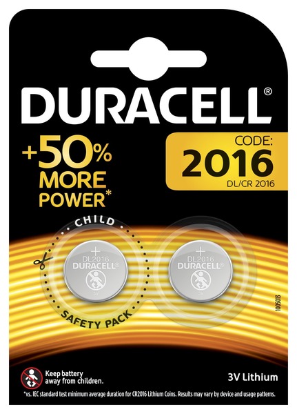 Батарейка Duracell DL2016 DSN цена за 1 шт. [5003996]