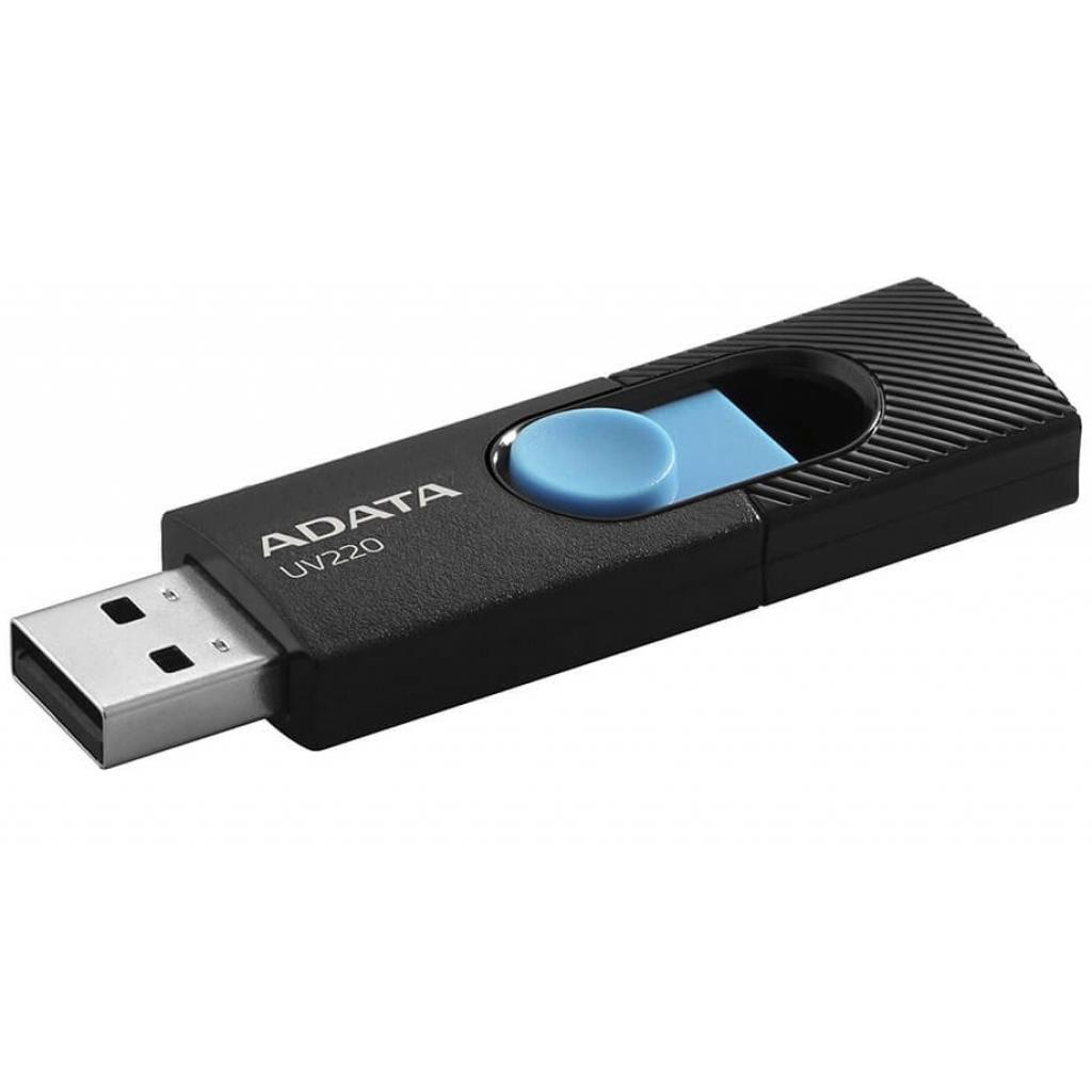 Флешка 64GB ADATA UV220 Black/Blue USB 2.0 [AUV220-64G-RBKBL]