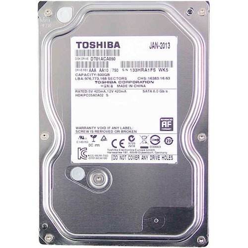 Жесткий диск Toshiba 3,5&quot; 500GB 7200rpm SATAIII 32MB (9F13178) [DT01ACA050]