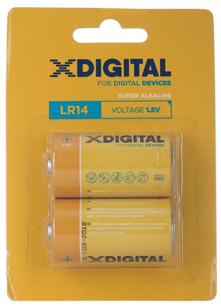 Батарейка X-DIGITAL C LR14 ENERGY ціна за шт