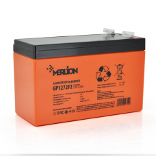 Аккумуляторная батарея MERLION AGM GP1272F2 PREMIUM 12 V 7,2 Ah ( 150 x 65 x 95 (100) ) 2.1 кг Orange [2350]