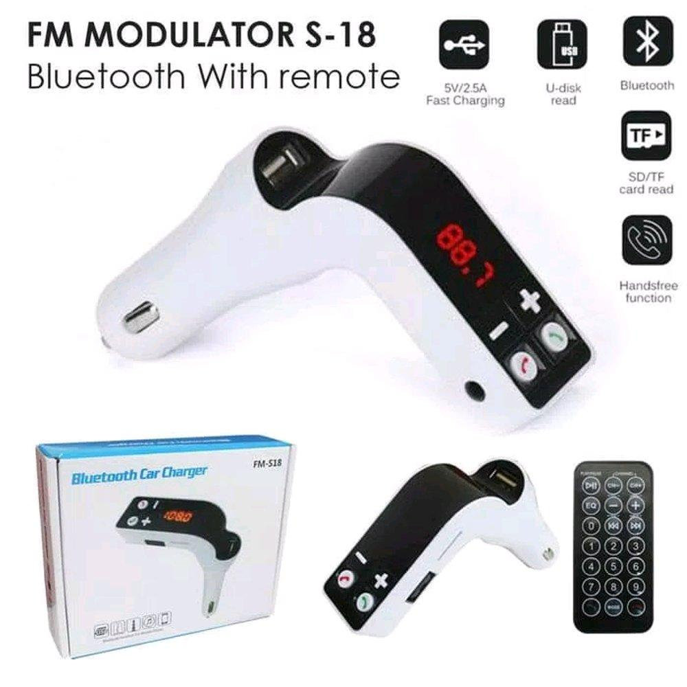 Автомобильный FM модулятор FM-S18 Bluetooth