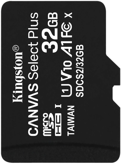 Карта памяти MicroSDXC 32GB UHS-I Class 10 Kingston Canvas Select Plus [SDCS2/32GBSP]