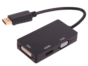 Конвертер DisplayPort-M на HDMI-F/VGA-F/DVI-F