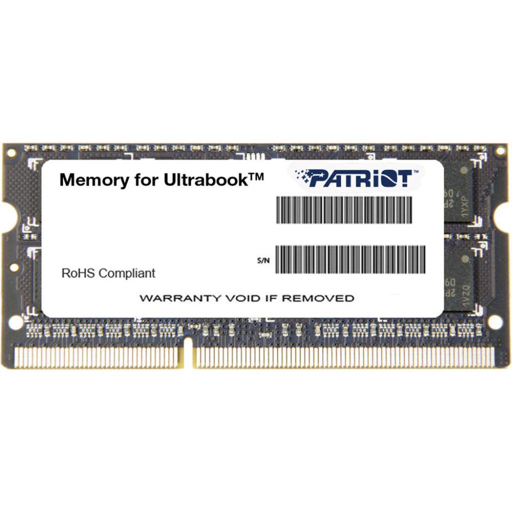 Оперативная память SO-DIMM 4GB/1600 DDR3 1.35В Patriot Signature Line [PSD34G1600L2S]