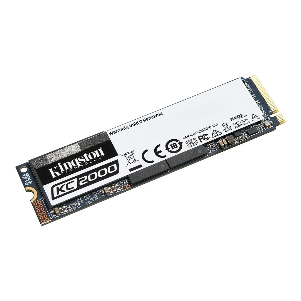 SSD 250GB M.2 NVMe Kingston KC2000 M.2 2280 PCIe Gen3.0 x4 3D TLC (SKC2000M8/250G)