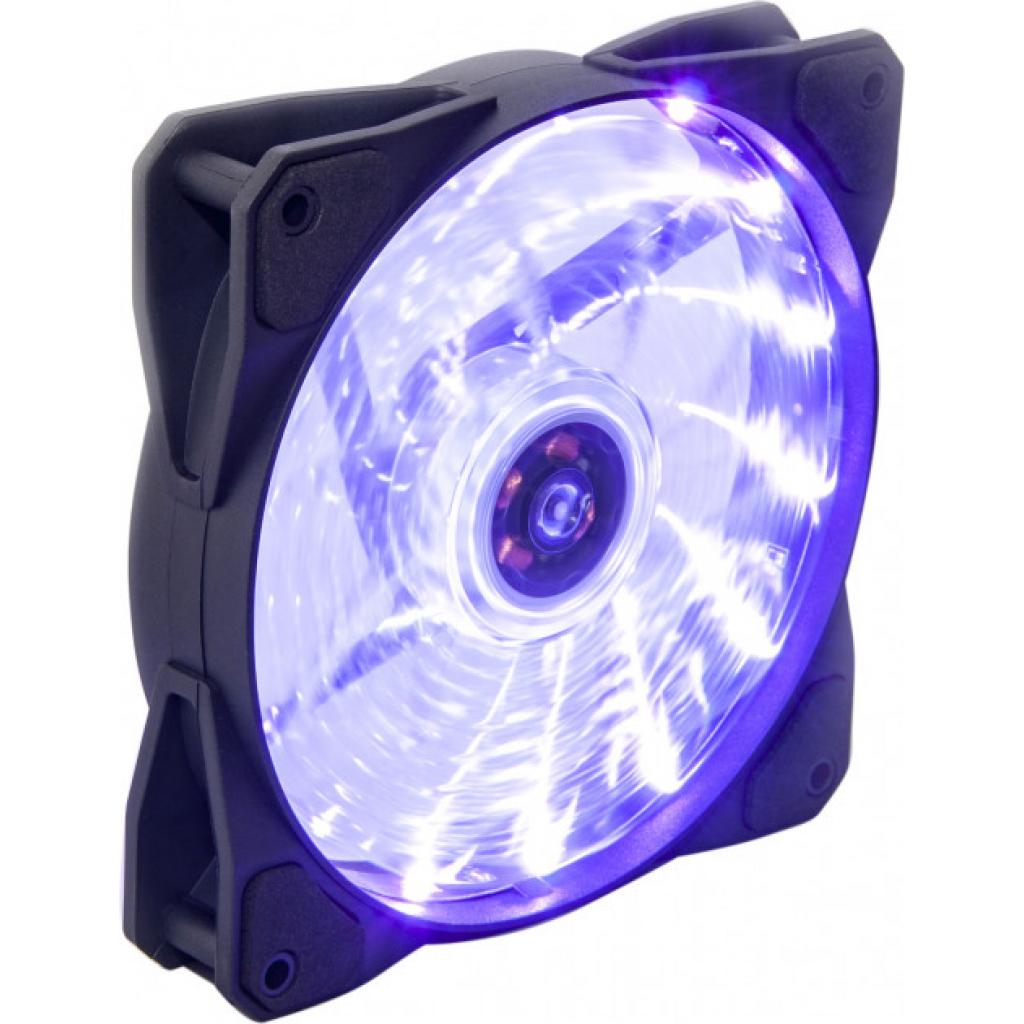 Вентилятор 120*120*25 Frime Iris LED Fan 15LED Purple (FLF-HB120P15)
