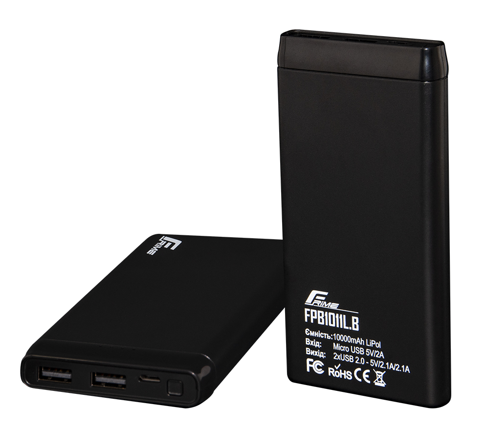 Универсальная мобильная батарея Frime 10000mAh Black (FPB1011L.B)