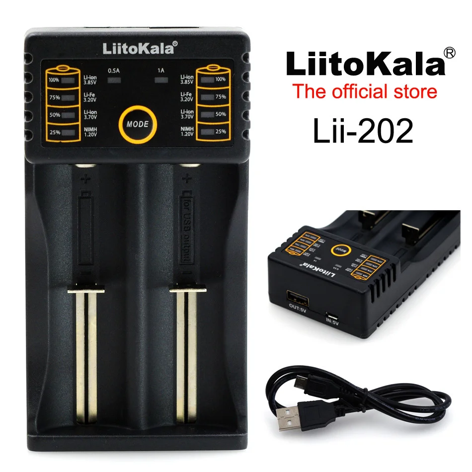 Заряднoe устройство Liitokala Lii-202