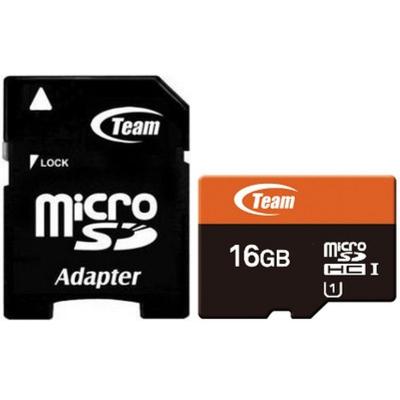 Карта пам'яті MicroSDHC 16GB UHS-I Class 10 Team + SD-adapter (TUSDH16GUHS03)