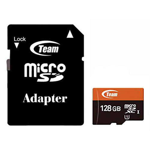 Карта пам'яті MicroSDXC 128GB UHS-I Class 10 Team + SD-adapter (TUSDX128GUHS03)