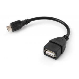 Кабель Maxxter (U-AFM-OTG) OTG USB2.0 - MicroUSB, 0.15 м, black
