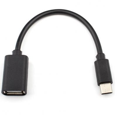 Кабель ATcom USB 2.0AF - Type-C OTG, 0.1м, пакет
