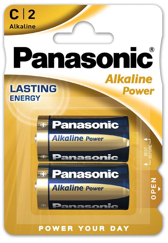 Батарейка Panasonic Alkaline Power Lasting C/LR14 BL 2 шт