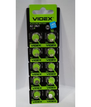 Батарейка Videx AG1/LR621 (блистер)