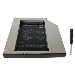 [000149] Карман-адаптер Maiwo NSTOR-9 для подключ. 2,5&quot; HDD/SSD SATA3 в отсек привода ноутбука толщ.9,5 мм, алюм.